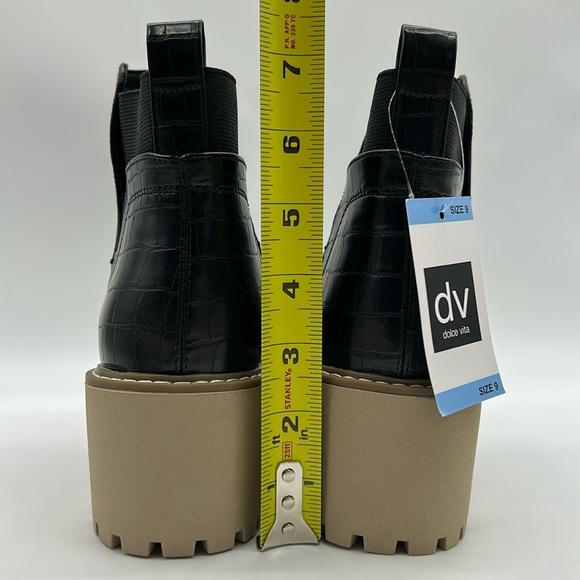 2511- dv by Dolce Vita Rancher Chelsea Boots Black Size 9 NWT - Picture 7 of 13